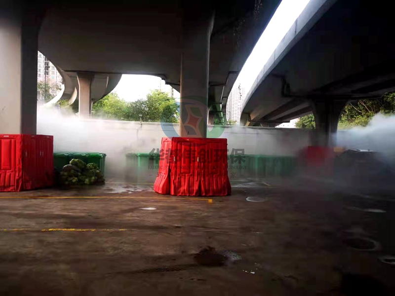 廣州海珠區江南中街生活垃圾噴霧消毒除臭系統順利竣工(圖1)
