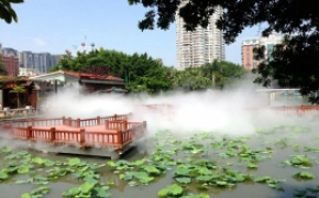 景觀人造霧,景觀人造霧系統,景觀噴霧降溫系統,景觀人造霧工程