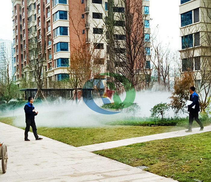 綠化帶噴霧,售樓部花園人造霧,景觀人造霧