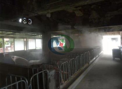 高壓噴霧消毒設備,噴霧降溫系統,養殖場噴霧除臭消毒系統