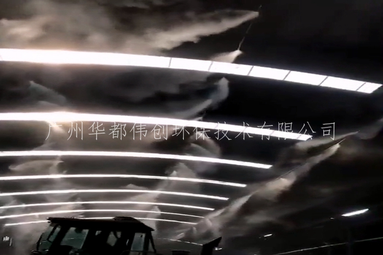 廠房車間噴霧降溫降塵設備,車間噴霧降溫設備,圍擋噴霧除塵