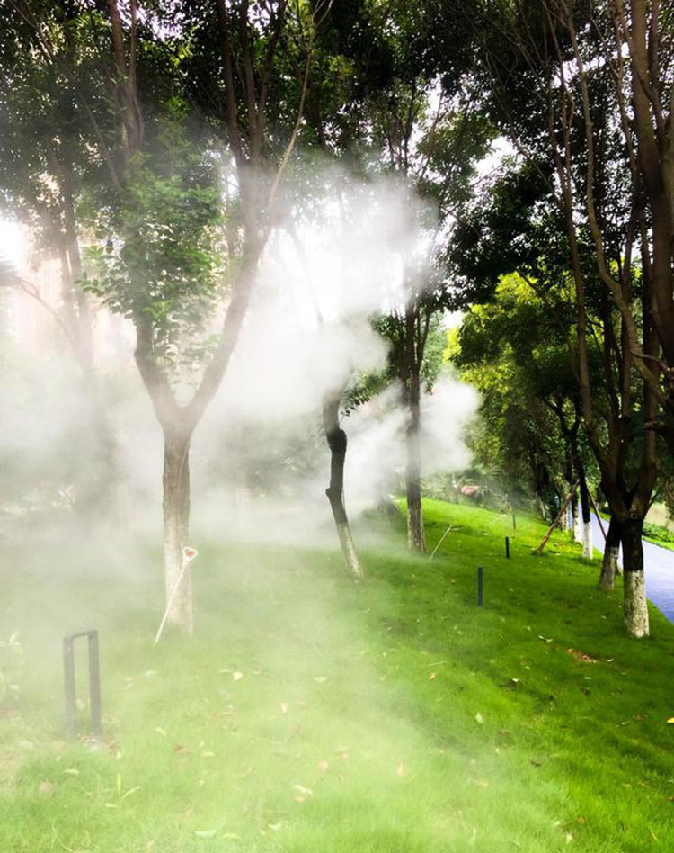 戶外噴霧降溫設備,綠化帶噴霧,噴霧降溫系統
