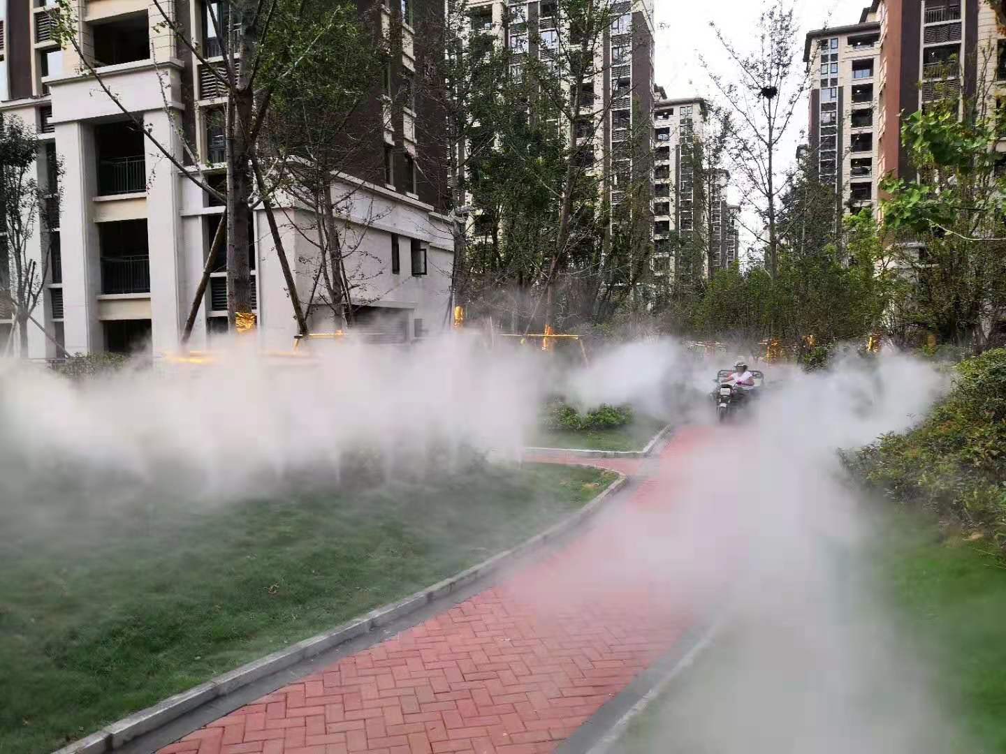 售樓部花園人造霧,景觀人造霧,戶外噴霧降溫設備,景觀造霧
